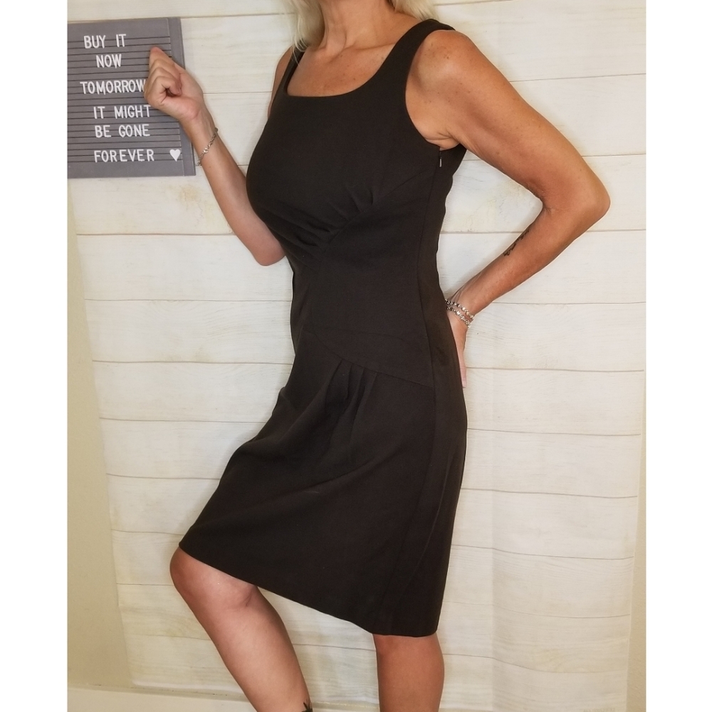 Etcetera Gorgeous Ruching Shift Dress Size 4 Holiday